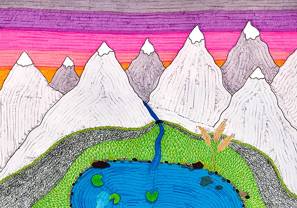 "Du lässt Quellen entspringen und zu Bächen werden; zwischen den Bergen suchen sie ihren Weg." Psalm 104,10